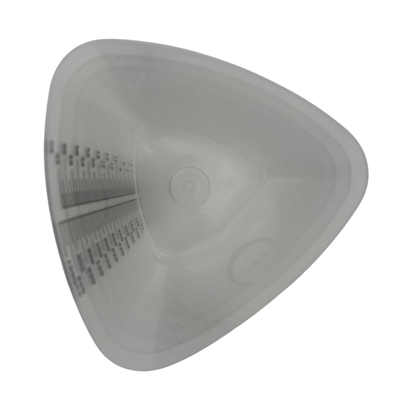 32 oz Graduated Plastic Triangular Container Three-Sided Beaker for Measuring