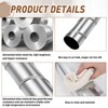 Blulu 1 Pcs 4'' Inch Round Spiral Air Duct 45