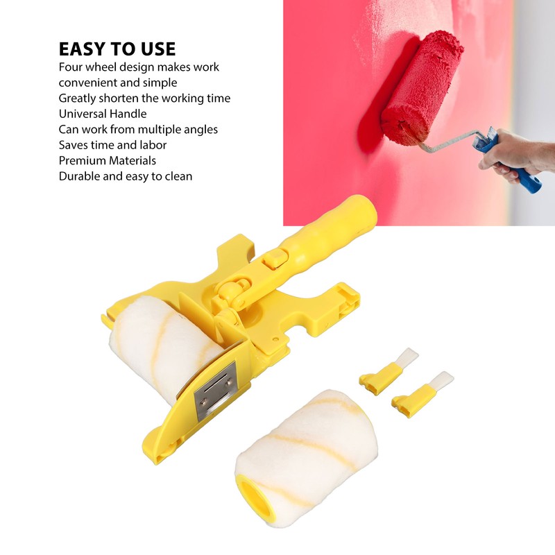 Edger Roller Brush Long Handle Multifunctional Handheld Paint Roller Brush
