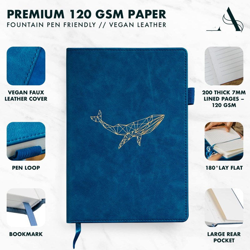 A5 Notebook Travel Journal by Avocado and Spice® A5 Notepad