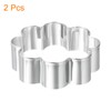 uxcell 2Pcs 1" x 3" x 3" Cookie Cutter for