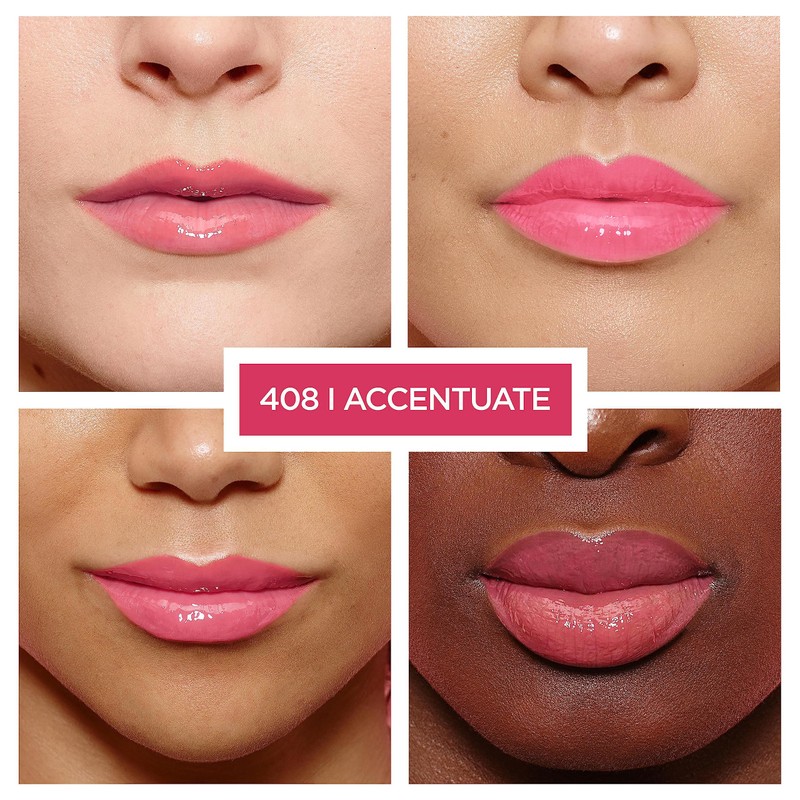 L'Oréal Paris Shiny Lip Gloss for Maximum Volume, Nourishing Effect,