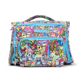 JuJuBe x tokidoki 20th Anniversary Celebration Bestie Small Messenger Bag, Crossbody Purse for Women, Mom and Baby Essentials, Detachable and Adjustable Straps, 6 Storage Pockets, Machine Washable