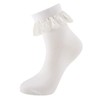 JDGFH Ruffle Socks, Women's Socks 36-42 Socks with Ruffles, Women's