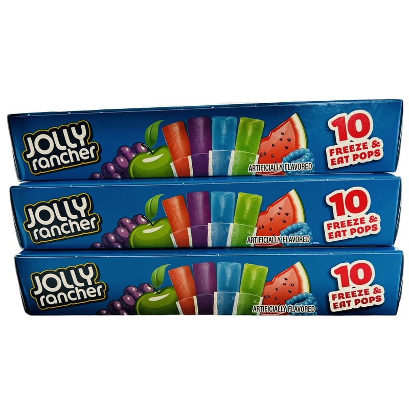 Jolly Rancher Freezer Pops, Watermelon, Green Apple, Grape, Blue Raspberry,