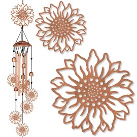 BEUNITONE Large Aluminium Wind Chimes 33" Outdoor Deep Tone Memorial Wind Chimes with Sunflower Wind Catcher, Sympathy for Loss of Loved Mom Father,Metal Wind Chime for Garden Patio Balcony Home Decor