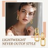 Nosiny 9 Pairs Gold Chunky Hoop Earrings Set for Women