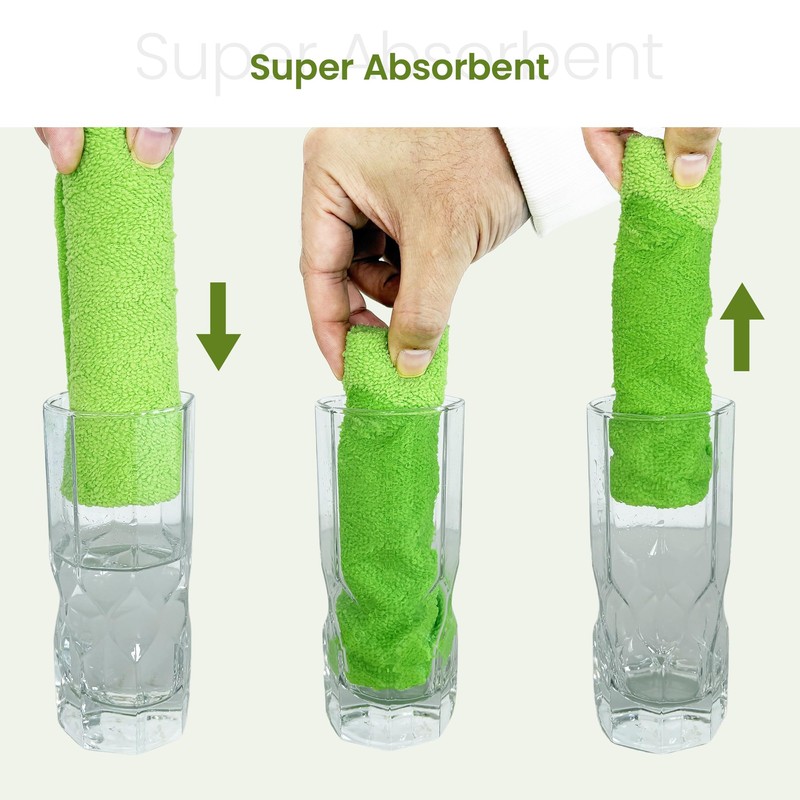 Greenfound Microfiber Cleaning Cloth Roll -80 Pack,Tear Away Microfiber Towels