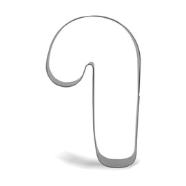 Keewah Christmas Candy Cane Cookie Cutter, 5.2”, Stainless Steel