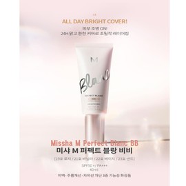MISSHA M Perfect Blanc BB Creams, SPF50+ PA+++, Flawless Coverage, Easy Application for All Skin Types BB Creams 1.35fl.oz.(No. 23 Golden Natural Beige)