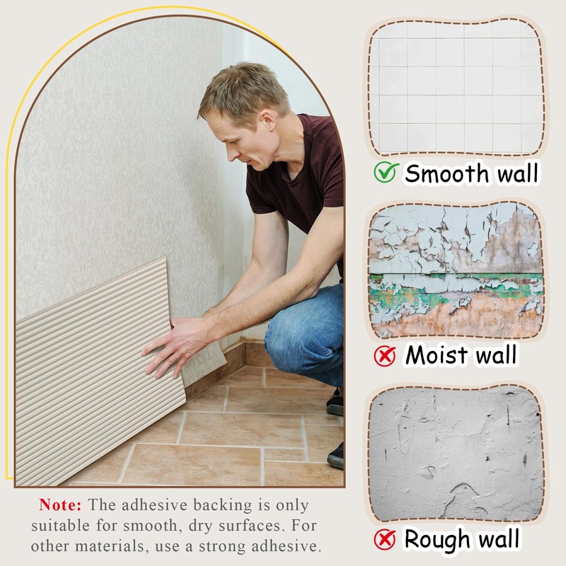 Fiwochic 15.8 x 78.7 Inch Wall Padding for Kids, Light