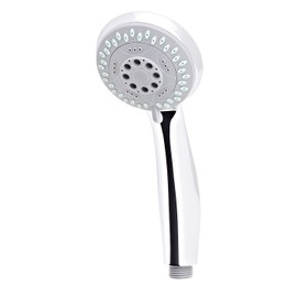 Sanifri Flow V 470010819 Hand Shower 82 mm 5 Jet Types Chrome-Plated with Anti-Limescale Pimples