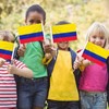 Pack of 20, Handheld Colombia Flags 5x8 Inch – Small