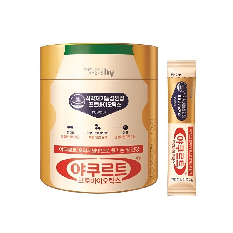 hy 한국 야쿠르트 프로바이오틱스 유산균 2g 60포 Haitai Korean Yakult