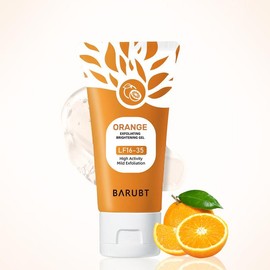 Orange Scented Exfoliator Clear Gel Gentle Exfoliation Exfoliating Gel Nourishing Moisturizing Deep Cleansing Face Body Suitable for All Skin Types-Cleanser:_1pcs