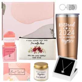 Retirement Gifts for Women 2024 Unique Retired Gift Tumbler Set,Happy Retirement Gifts for Coworker Teacher Nurse Mom Grandma Boss Retirees, Retired Friends