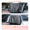 KOCZIL Magnetic Car Window Shades - Dual-Layer Sun Protection Car