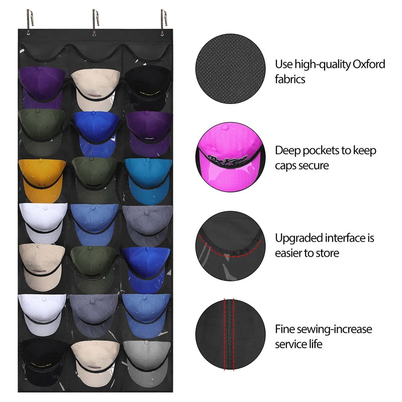 Dofilachy Hat Organizer Racks for Baseball Caps, Visible Hat Holder