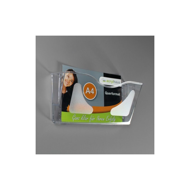 DIN A4 Wall Brochure Holder / Document Holder in Landscape