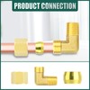 GORAGUCHI 10PCS Brass 1/4" Tube OD x 1/4" NPT Male
