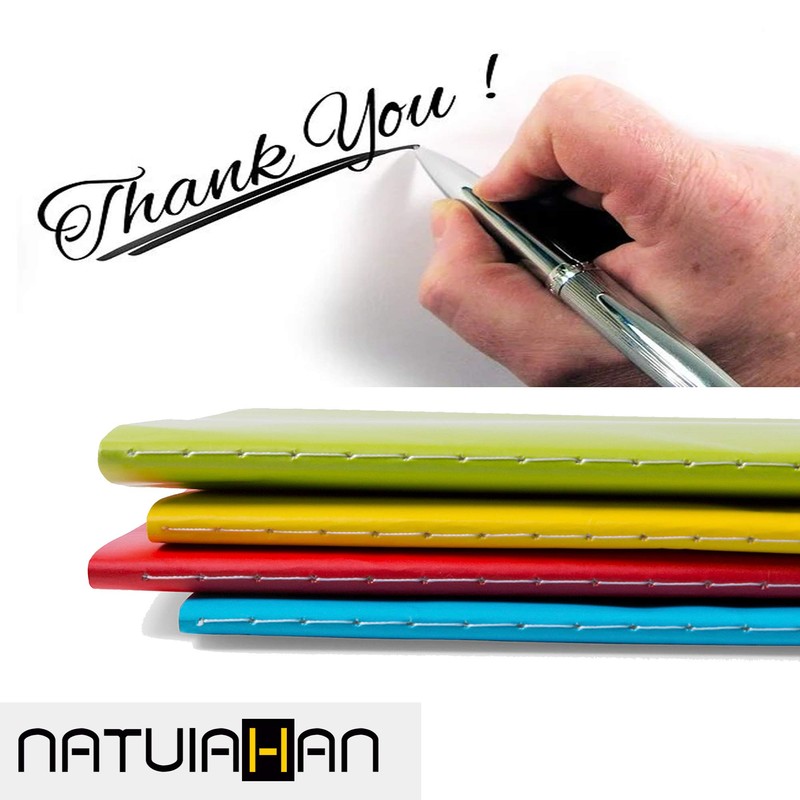 Natuiahan 4 Forty Sheets (80 Pages) A5 Blank Notebooks Stationary