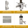 Parasol Holder Stainless Steel for Balcony Railing Round and Square