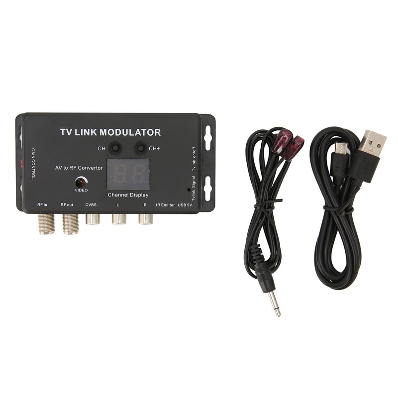 TM70RG TV Link Modulator Support PAL /NTSC Adjustable Output Gain