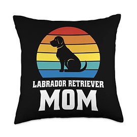 Pet Animal Lovers Apparels Co. Labrador Retriever Lab Dog Mom Pet Animal Lover Mother's Day Throw Pillow, 18x18, Multicolor