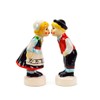 Norwegian Kissing Couple Collectible Ceramic Salt and Pepper Shakers Set