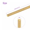 sourcing map M6 x 250mm Fully Thread Rod Brass Threads