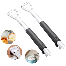 Abrelatas de botellas multifuncional 3 en 1, abridor de latas creativo multiusos, abrebotellas de acero inoxidable, abridor de botellas, agarrador portátil para tapas de latas, accesorios de cocina