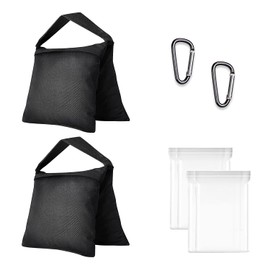 EMART Heavy Duty Sandbag, 2 Packs Weight Bags Photo Studio Saddlebag Design for Photography Stand Light Stand Tripod, Outdoor Patio, Sports, Photo Sets, Film Sets, Live Productions