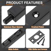 uxcell Door Bolts Latch 8 Inch, 304 Stainless Steel Security