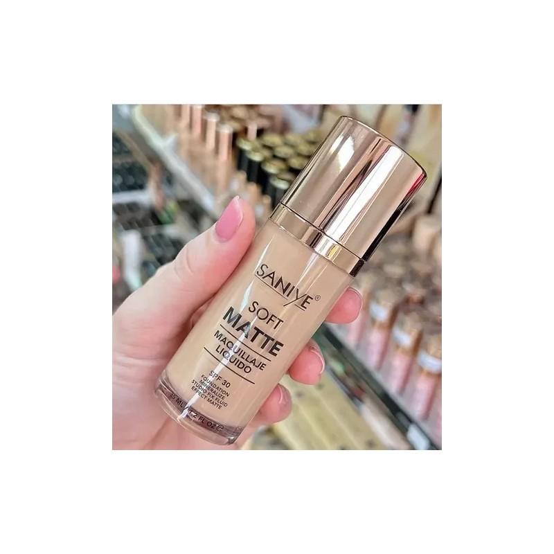 Set De Maquillaje : Base Liquida Soft Matte Spf 30