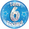 OAKTREE UK 633384 6" Jumbo Badge I am 6 Today