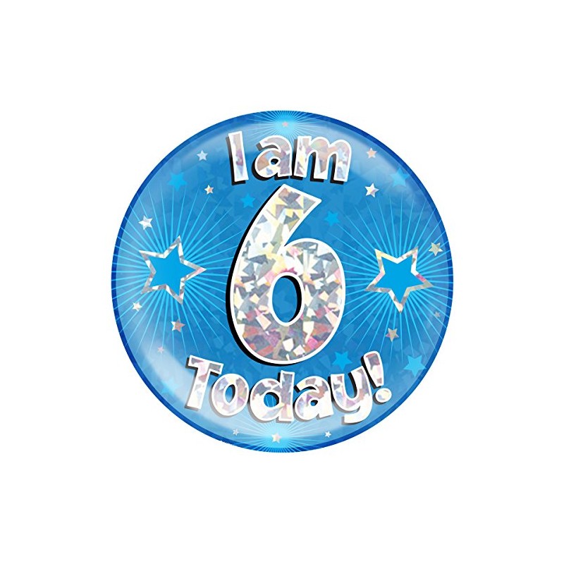 OAKTREE UK 633384 6" Jumbo Badge I am 6 Today