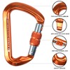 SEPEAK UIAA CE 30kN Locking Climbing Carabiner, Professional Heavy Duty