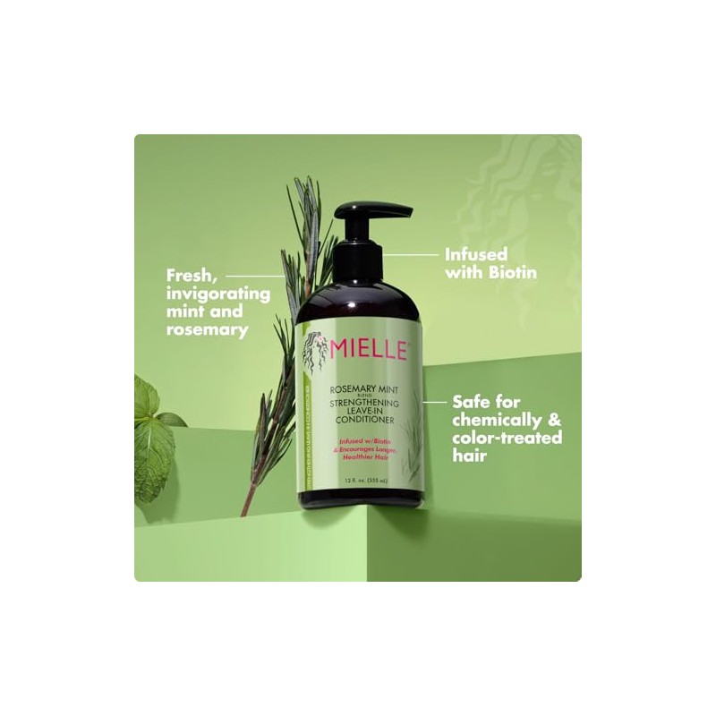Mielle Acondicionador Leave In Menta Romero (355 ml)