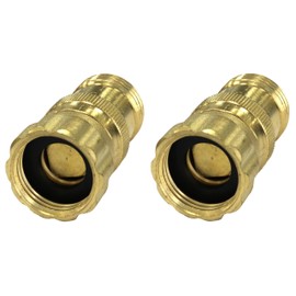 Vibrant Yard Co. LLC 25 psi Pressure Regulator for Soaker Hose and Drip Irrigation System with Hose Thread – Heavy Duty Lead-Free Brass (With Regular O-Ring, 2, Count)
