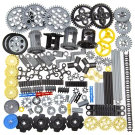 100+PCS Technic Gears and Axles Compatible with Technic-Sets,Gears-Rack (Pins-Axles Differential New) for Car Building Brick Accessories Pieces Sets (Random Color)