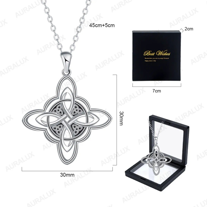 Collar de Plata 925 para Mujer - Dije Celta Elegante