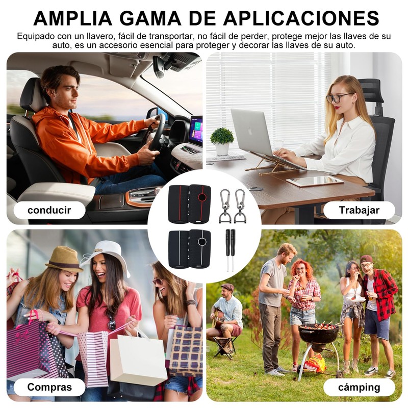 HHMIDS 2Pcs Funda de Silicona para Llave, Fundas de Goma