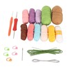 Crochet Starter Kit Educational Colorful DIY Craft Supplies Crochet Potted