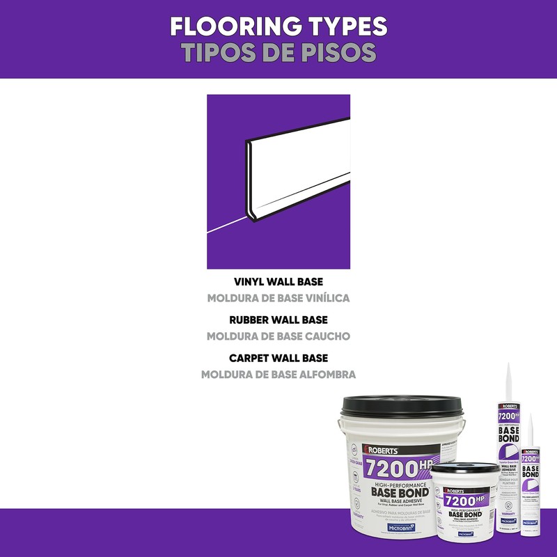 Roberts High-Performance Base Bond Wall Base Adhesive - 30 Oz.