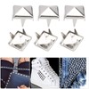 400 Sets Four Jaw Square Spike Rivets DIY Leather Spike
