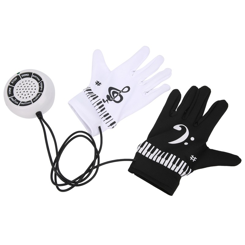 Electronic Piano Gloves for Kids Adults with Speakers Portable Party