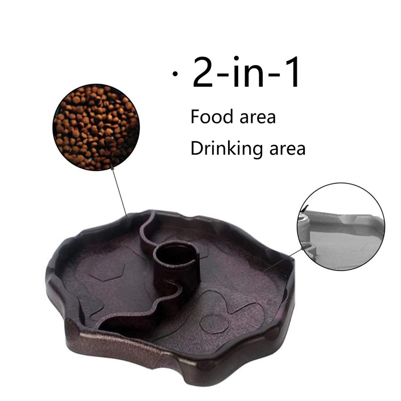 QIODAZOO Reptile Water Bowl 2 in 1 Bowl 270ml Reptile