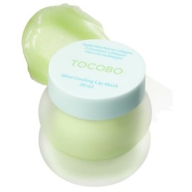 TOCOBO Mint Cooling Lip Mask – Cooling Relief Lip Sleeping Mask for Dry, Irritated Lips – Apple Mint + Tea Tree-Derived 4-Terpineol & Olive Oil – Soft Melting Texture, Fresh Herb Scent, 0.68 oz.