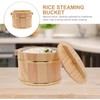 HOLIDYOYO 1 Set of Wooden Rice Bucket, Wooden Sushi Rice