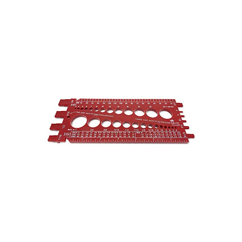 Screw Bolt Nut Thread Measure Gauge Size Checker (Inch Standard